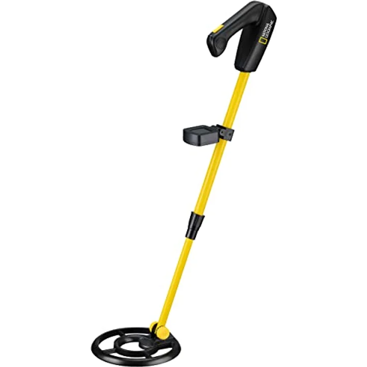 National Geographic Metalldetektor für Kinder mit 12 cm Suchtiefe, bis zu 15 cm wasserdichter Suchspule und LCD-Display, höhenverstellbar von 76 bis 88 cm, hochpräzises Metallsuchgerät für Anfänger – Bild 2