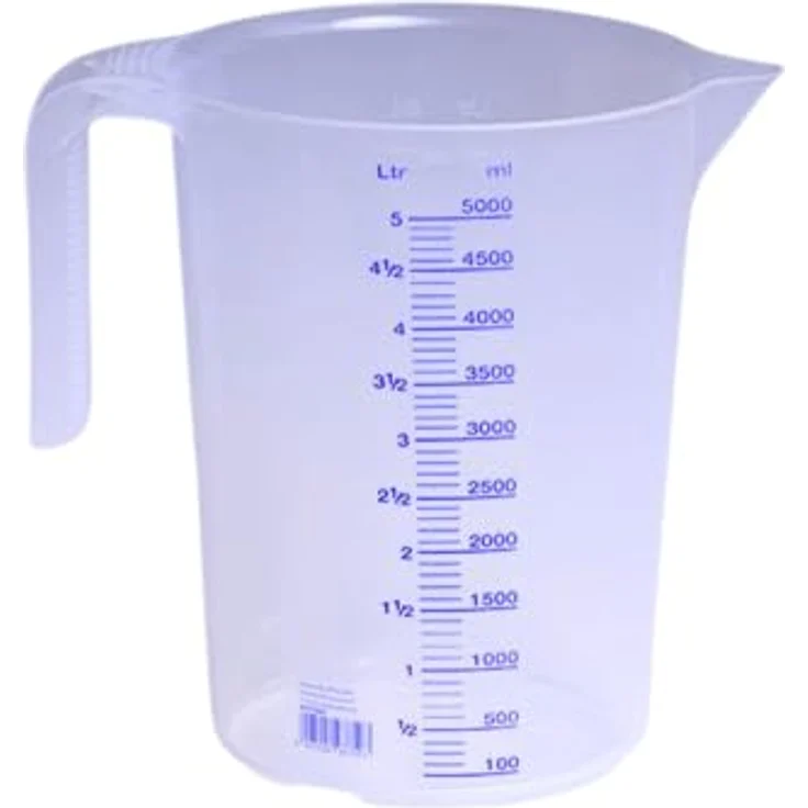 Messkanne 5000 ml PP transp.D203xH257mm Griff offen HÜNERSDORFF – Bild 2