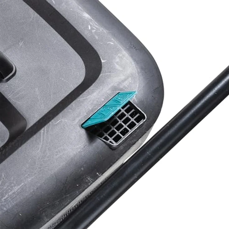 Makita Akku-Rasenmäher 'LM004GZ', max 40V, 43 cm Schnittbreite, 50 l, ideal für Rasenflächen bis 830 m², inkl. Mulchstopfen, zentral verstellbare Räder. – Bild 14