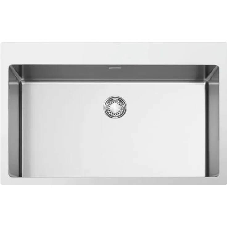 VR12S34RS Spülbecken 34 cm mit Armaturenbank für Unterbau oder Auflage-'-'VSTR71-2 – Bild 1