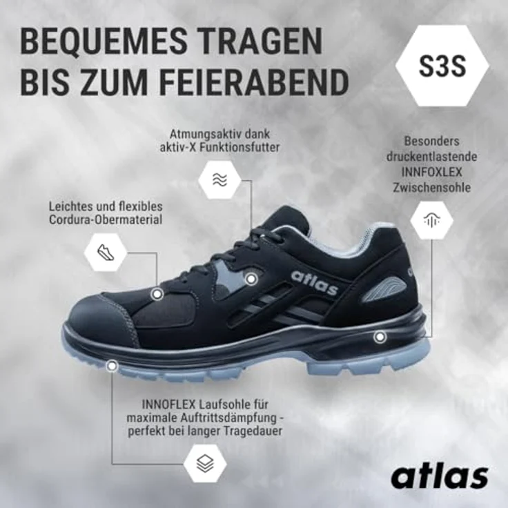 ATLAS Halbschuh FLASH 6305 XP ESD Gr.47 – Bild 4