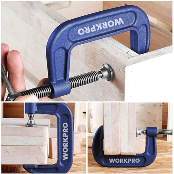 WorkPro Schraubzwinge, ideal für Holz- und Metallbearbeitung – Bild 5