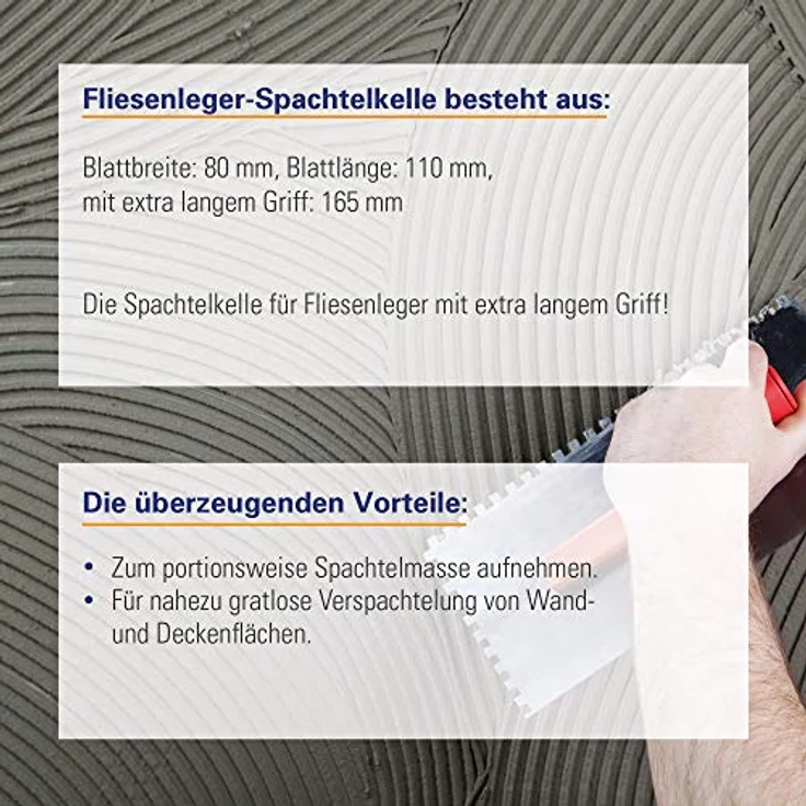 Fliesenleger-Spachtelkelle Art.-Nr. 10077 – Bild 3