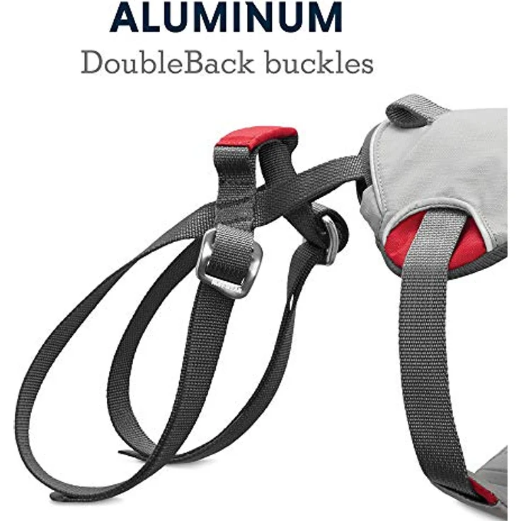 Ruffwear Kletter-Hundegeschirr, Große bis sehr große Hunderassen, Größenverstellbar, Größe: L/XL, Grau, Doubleback Geschirr, 30301-045LL1 – Bild 3