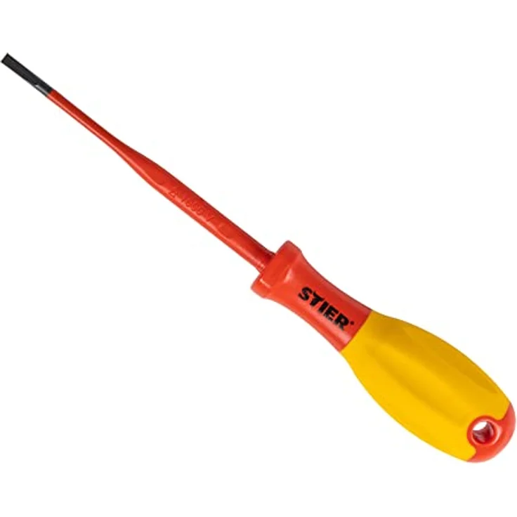 STIER Schlitz-Schraubendreher slimVDE+ 5,5 x 1,0 mm, ergonomischer 3K-Kraft-Griff, black – Bild 1