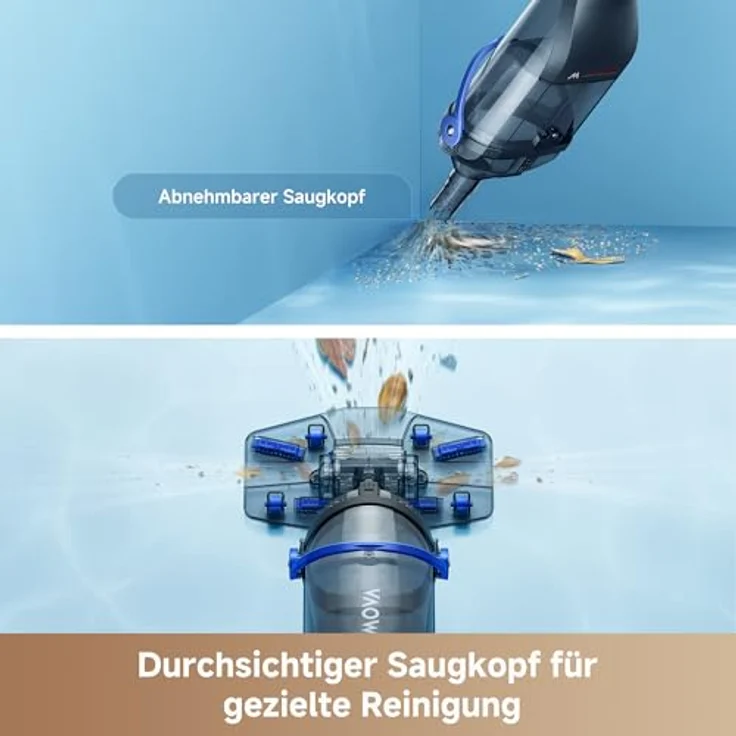 MOVA Handler V10, Kabelloser Poolsauger mit 4.200 L/h Saugleistung, 60 Min Laufzeit, transparentem Saugkopf, 1,8 m Teleskopgriff – Bild 4