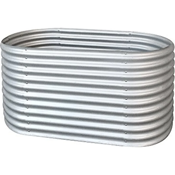 RS Trade® Rimini XL Hochbeet L 200 cm x B 100 cm x H 82 cm Gemüsebeet Gartenbeet Kräuterbeet Anzuchtbeet Frühbeet Stahl-Wellblech Zink-Alu Metall witterungsbeständig – Bild 3