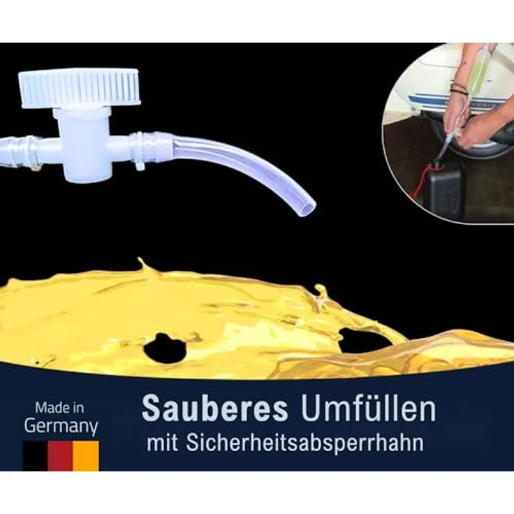 Dönges Ansaugpumpe Professional mit Absperrhahn, 1.450 mm (Notfallpumpe) – Bild 5