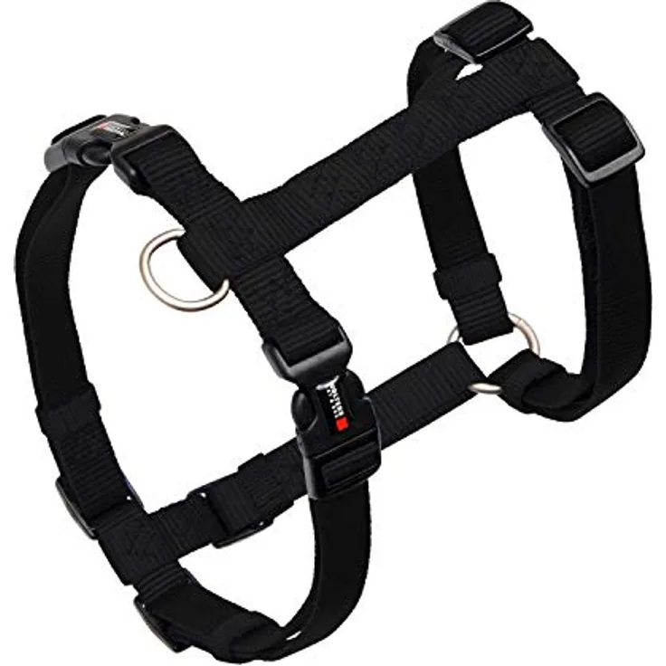 Wolters Cat&Dog Professional 30241 Geschirr M 30-50cm, robustes und weiches Nylon, schwarz