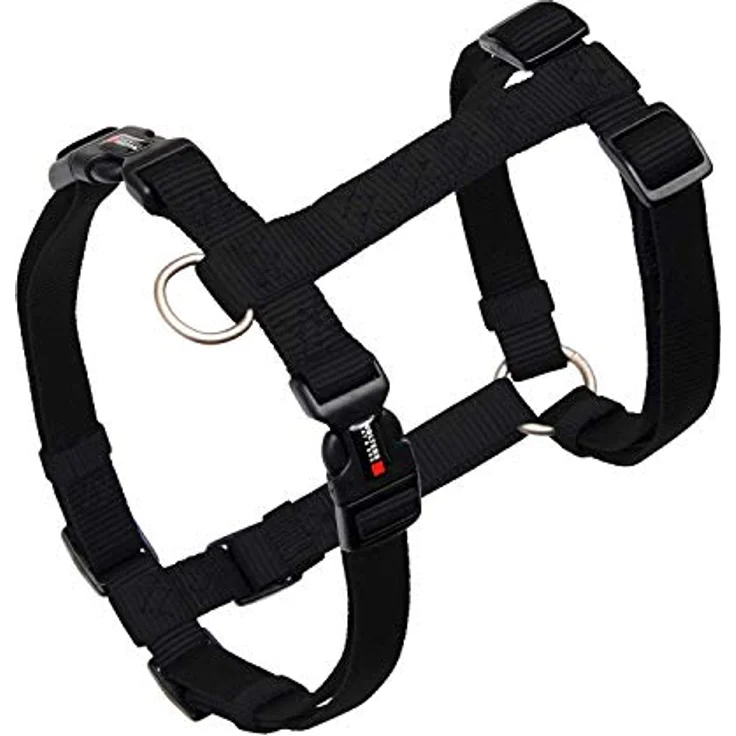 Wolters Cat&Dog Professional 30241 Geschirr M 30-50cm, robustes und weiches Nylon, schwarz – Bild 1