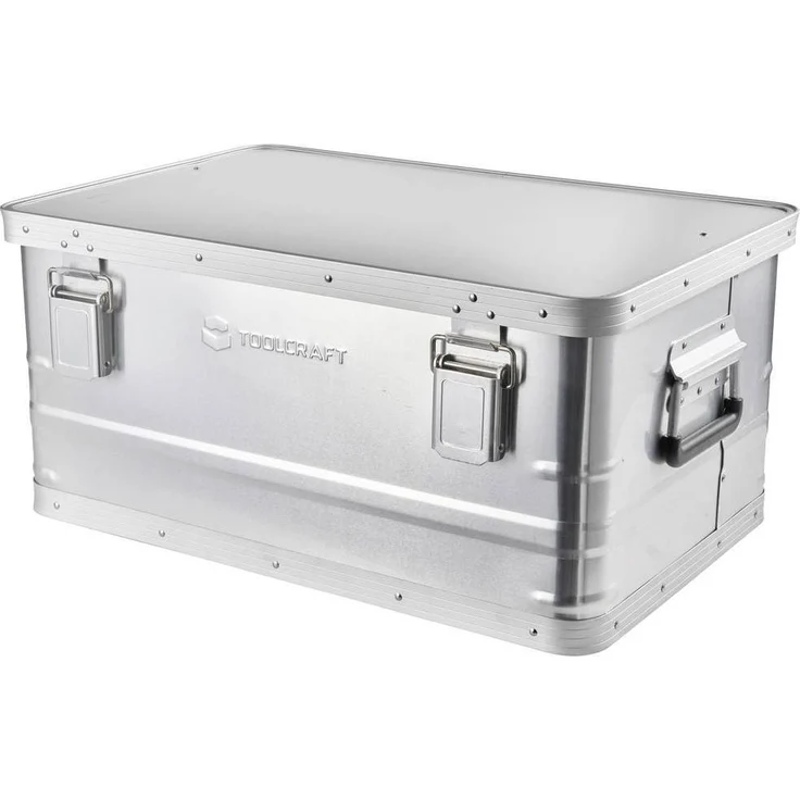 Toolcraft TO-8476518, Werkzeugkoffer aus Aluminium, 47 Liter Volumen, kompakte Maße 570 x 273 x 374 mm