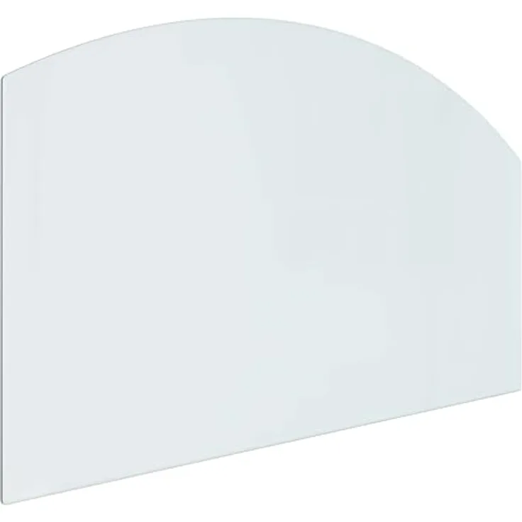 vidaXL Feuerstelle Glasplatte Transparent 100 x 60 cm, gehärtetes Glas, hitzebeständig bis 200 °C, für Kamin- und Ofenbereich
