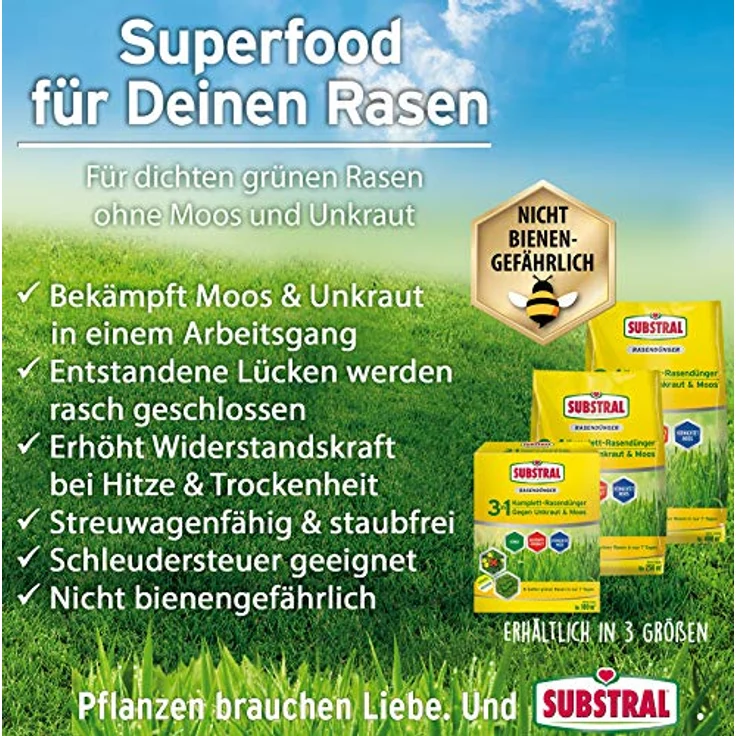 Celaflor Substral 3in1 Komplettrasendünger 9 kg – Bild 5