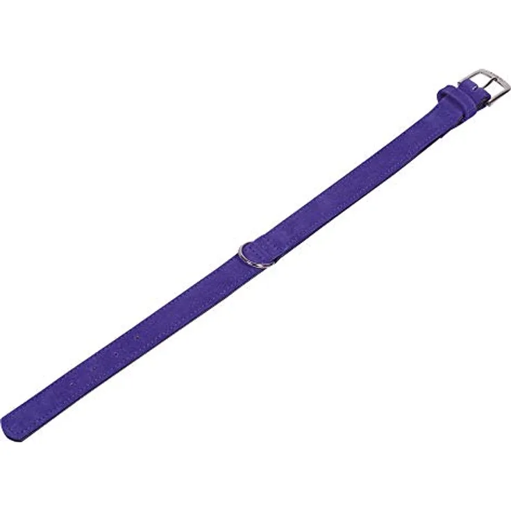 Nobby Halsband VELOURS, lila (Gothic), 37 cm (30-35 cm), 17/19 mm, 1 Stück