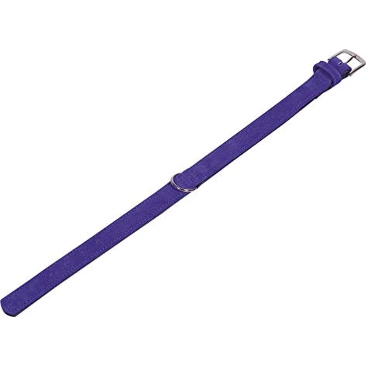 Nobby Halsband VELOURS, lila (Gothic), 47 cm (38-44 cm), 22/25 mm, 1 Stück – Bild 1