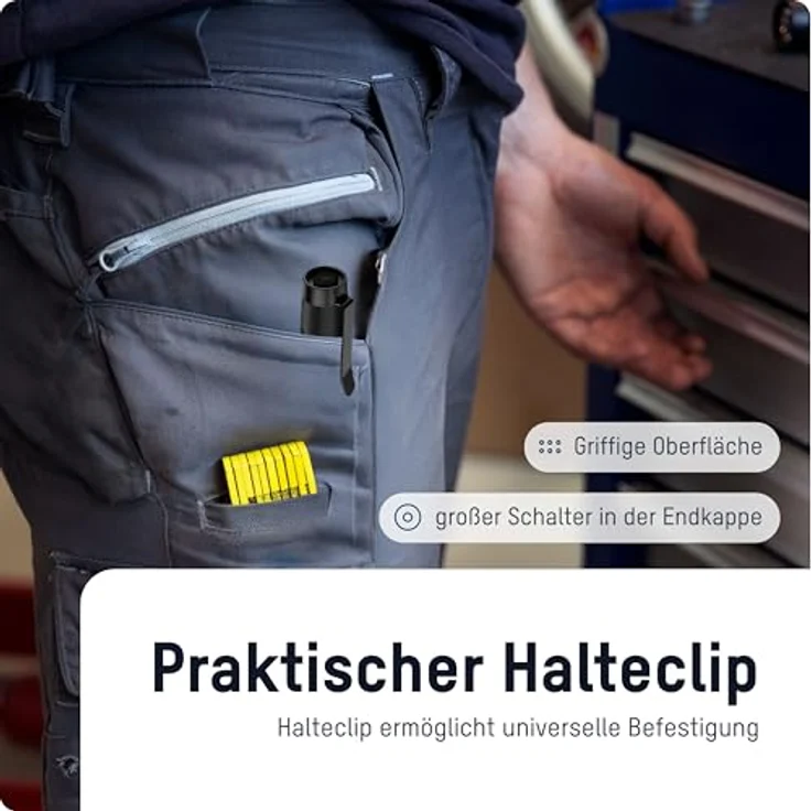 ANSMANN LED Adventure Taschenlampe, robuste batteriebetriebene Outdoor Taschenlampe mit 110 lm, spritzwassergeschützt, ideal für Camping & Angeln – Bild 5