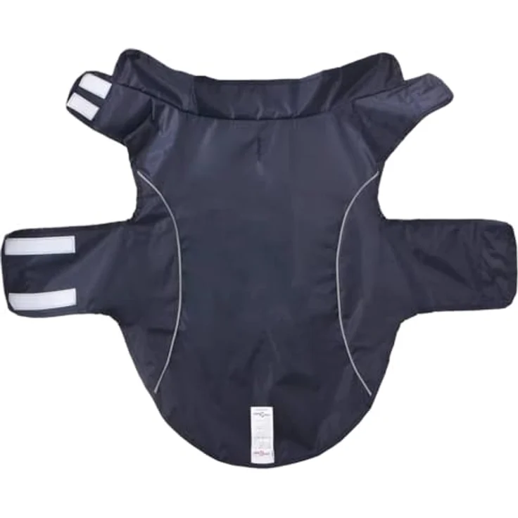 vidaXL Hunde Regenmantel 2XL, wasserdicht mit Reflexstreifen, marineblau, pflegeleicht aus Polyester – Bild 5