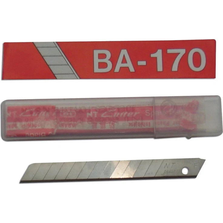 Nourished Essentials Cutter Cutter-Klingen BA 170, 9 mm Ersatzklingen im Etui, 10 Stück – Bild 1