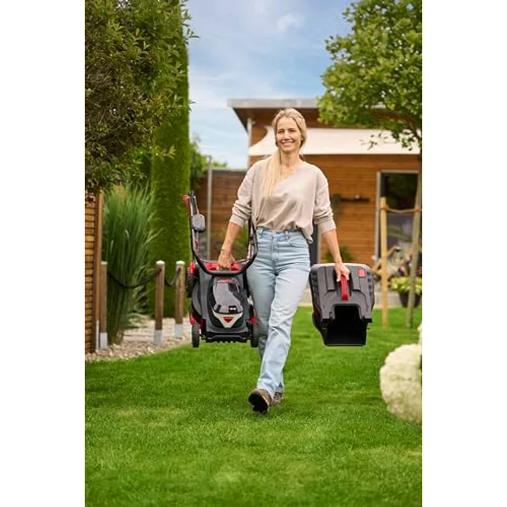 Al-Ko Akku-Rasenmäher 34.6 Li Comfort Set, 34 cm Schnittbreite, 2-in-1 Funktion, 35 l Fangsack, inkl. 2 × 18 V/2,5 Ah Akku und Doppel-Ladegerät – Bild 8