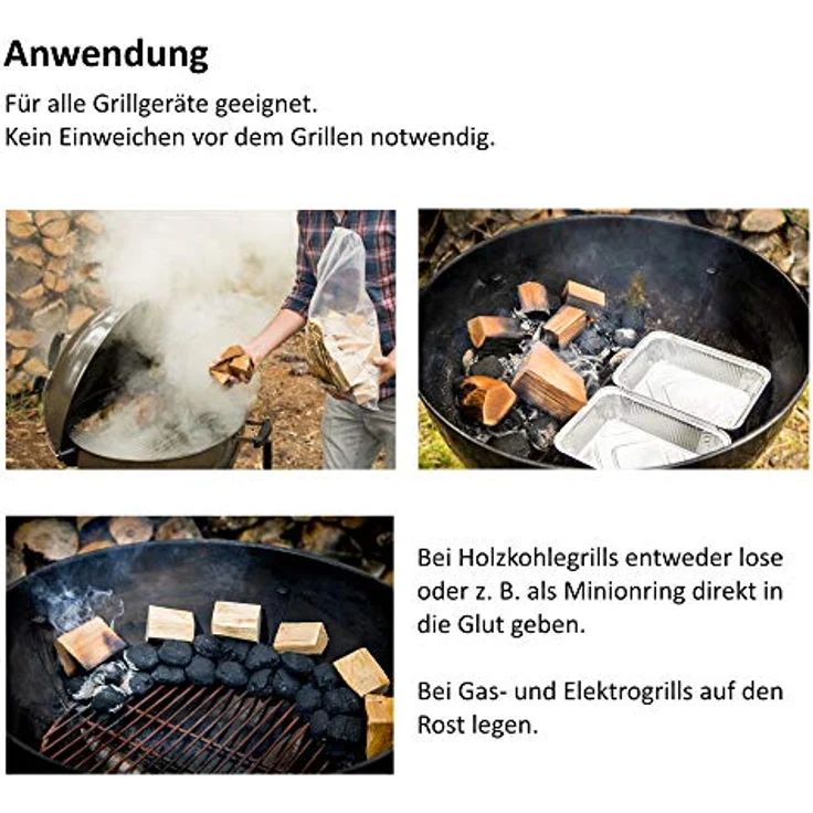 Axtschlag Wooden Barbecue Chunks - Cherry Wood (Kirschholz) - Grillholz – Bild 2