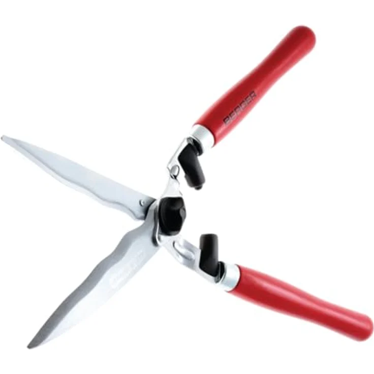Berger Heckenschere Komfort 4590 mit Wellenschliff und Anschlagdämpfer, Länge 54 cm mittelgroß – Bild 2