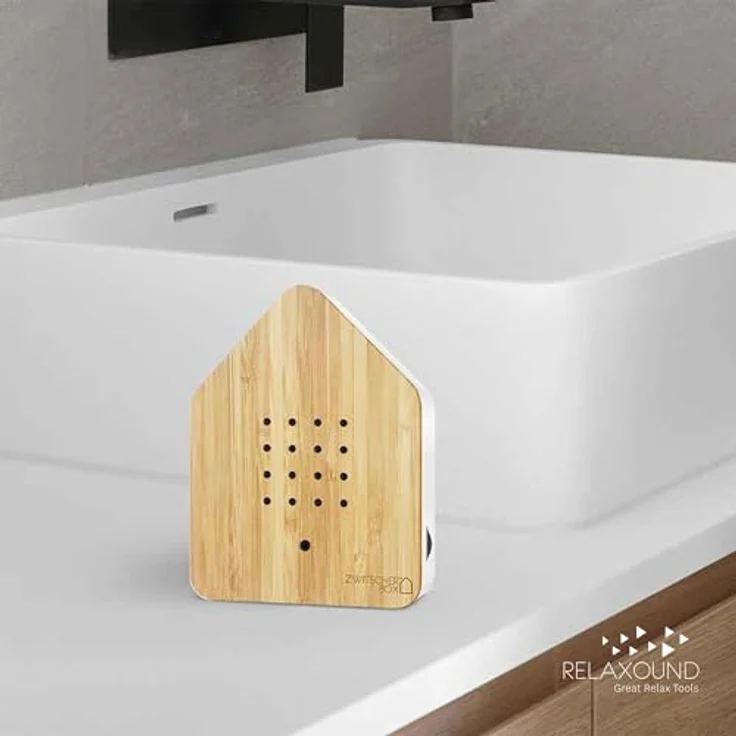 Relaxound Zwitscherbox Wood Bambus weiss – Bild 3
