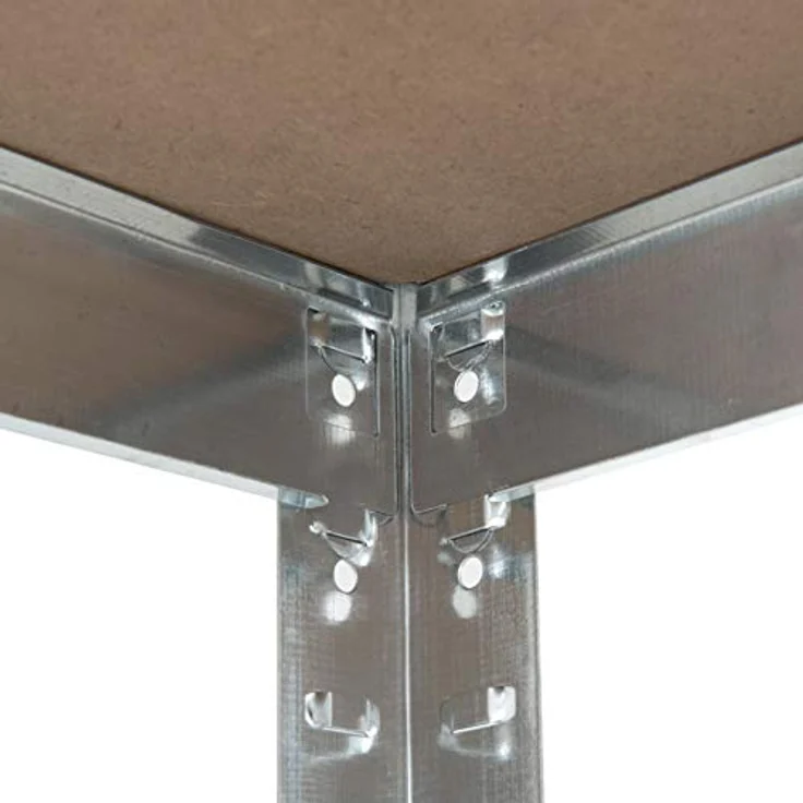Steckregal Werkstattregal Kellerregal Schwerlastregal Metallregal Lagerregal Verzinkt - 160x80x40cm | 320kg – Bild 3