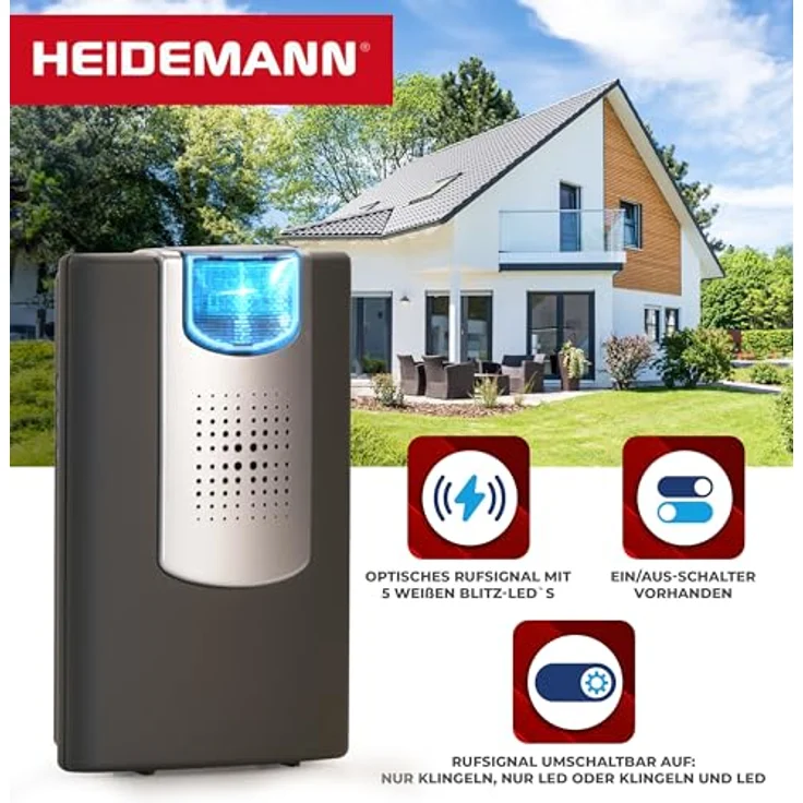 Heidemann Funkklingel Komplett-Set HX Action 70835 – Bild 3