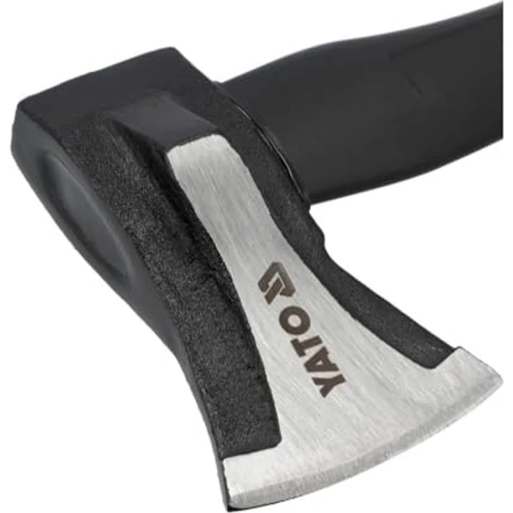 TRIZERATOP Spaltaxt, Handbeil 1000g aus gehärtetem C45-Stahl, mit glasfaserverstärktem Kunststoffgriff, ideal für Holzspaltung bis 18 cm – Bild 3
