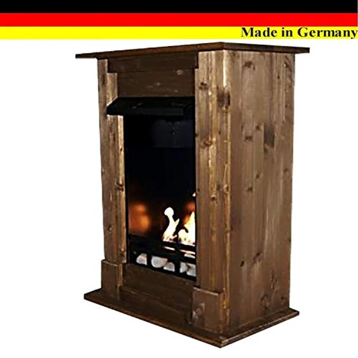 Kaminbau Mierzwa Ethanol und Gelkamin Modell Madrid Deluxe - Farbauswahl Eiche - Gratis zum Kamin das komplette Kaminzubehör – Bild 3