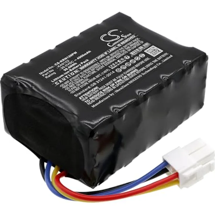 TCTK akkus Kompatibel mit [Kress] KR110, KR111, KR112, KR113, KR120E, KR121, KR121E, KR122, KR122E, KR123E, KR160E, KR160E.A, KR161E, KR171E, KR172, KR172E, KR173, Mission RTKn 1000, Mission RTKn 150 - 20V Werkzeugakku mit 4900mAh Kapazität, passend für verschiedene Modelle der [Kress] und Mission RTKn Serie (blau)