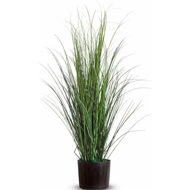 Paperflow Kunstpflanze, Gras (80 cm) mit natürlichem Grün, pflegeleicht und ideal für Büros
