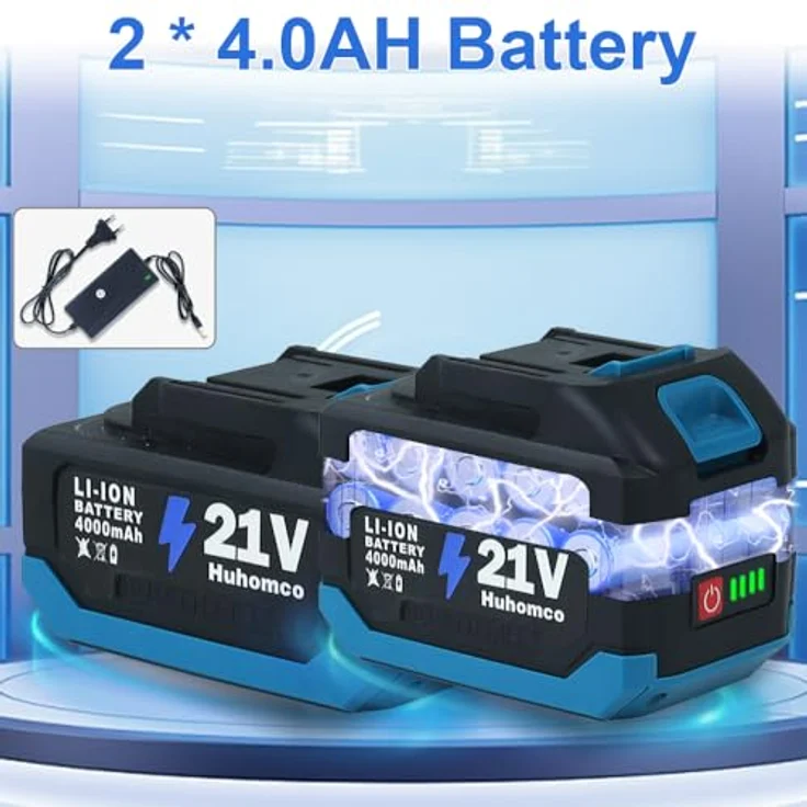 Huhomco Mobiler Akku Hochdruckreiniger 4000mAh, Max 200 Bar/2900 PSI, Tragbar mit Bürstenlosem Motor, 3 Gänge, 6-in-1 Düse für Autowäsche und Bewässerung – Bild 2