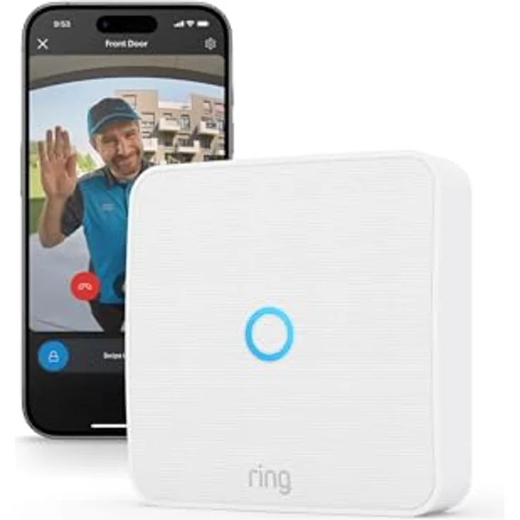 Ring Intercom Video (2025), intelligente Türsprechanlage mit Video-Streaming, Sprachsteuerung über Alexa, virtuelle Schlüssel und Fernzugriff, zur Selbstinstallation