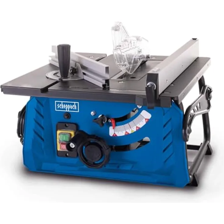 Scheppach HS210 Tischkreissäge, 70 mm Schnitthöhe, 1500W, Tischgröße 500 x 445 mm, Ø210 mm Sägeblatt, inkl. Querschneidlehre & Längsanschlag