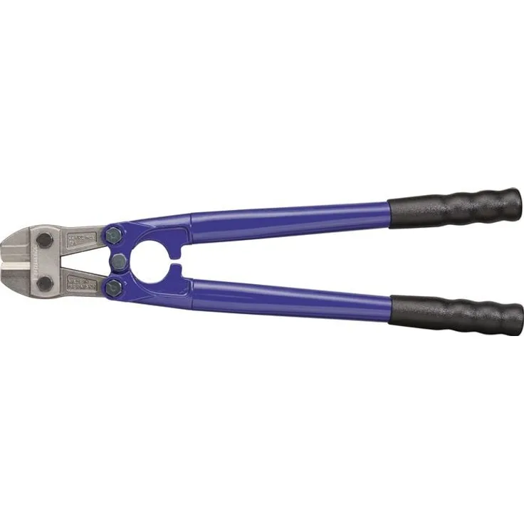 NORDWEST Bolzenschneider L.620mm, 1K-Griff weich, Chrom-Vanadium, induktiv gehärtete Schneiden mit 48 HRC, blau