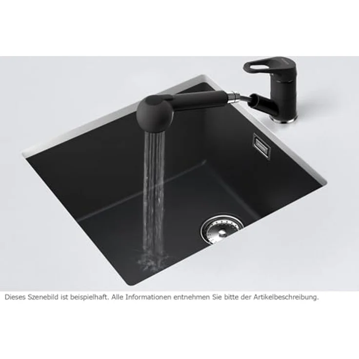 Schock Spültischarmatur Armatur Cosmos SB, ausziehbar, Farbe Nero, Hochdruckanschluss, 1 Strahlart – Bild 4