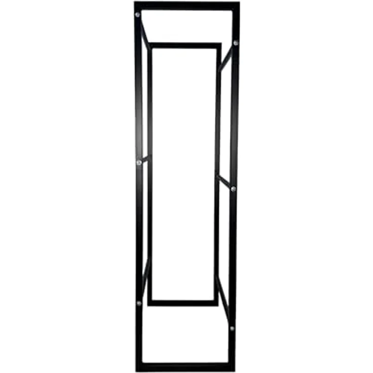 Schulte Flaschenkastenständer 60 x 115 x 32 cm, stabiler Lagerregalständer für bis zu 6 Flaschenkästen, schwarzes modernes Design mit Haken für PET-Flaschen – Bild 4