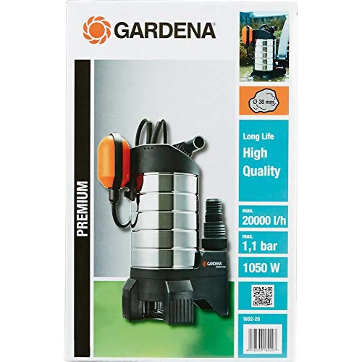 Gardena Premium Schmutzwasserpumpe 20000 inox (01802-20) Schmutzwasserpumpe – Bild 2