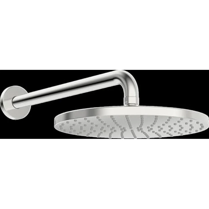 Hansa HANSAVIVA Duschbrause, Kopfbrause 25 cm Durchmesser, Chrom, Regenstrahl, Antikalk-Technologie, wandmontierbar – Bild 1