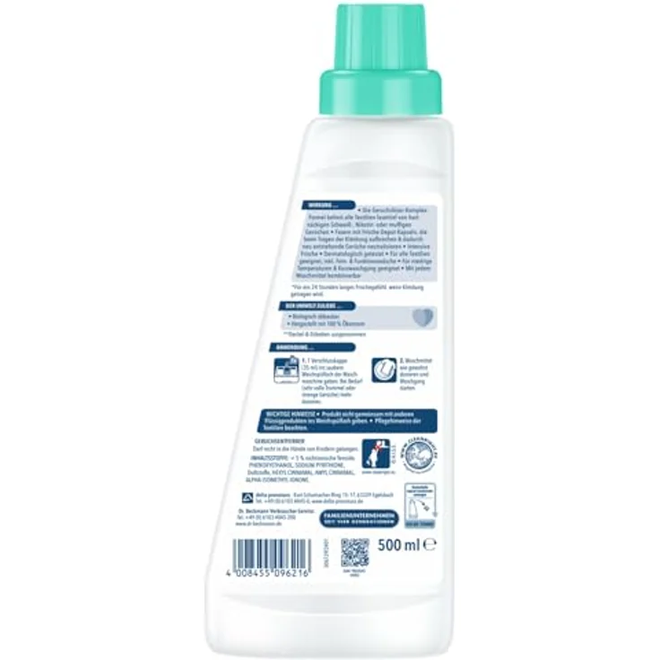 Dr. Beckmann Geruchs-Entferner Wäschespüler 14 WL 500ml – Bild 2