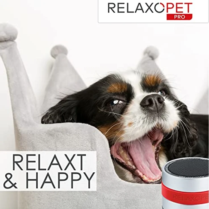 RelaxoPet Pro, Tierentspannungs-Trainer, Beruhigung für Hunde, hochfrequente Klangwelten zur Entspannung, TÜV Zertifiziert. Bekannt aus 'Die Höhle der Löwen', P300-001, rot - Preisvergleich – Bild 6