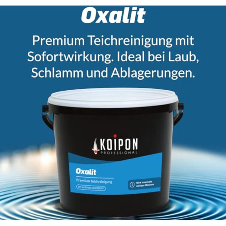 KOIPON Oxalit 1 kg Teichschlammentferner, aktiver Sauerstoff für gezielte Teichreinigung von Laub und Ablagerungen – Bild 4