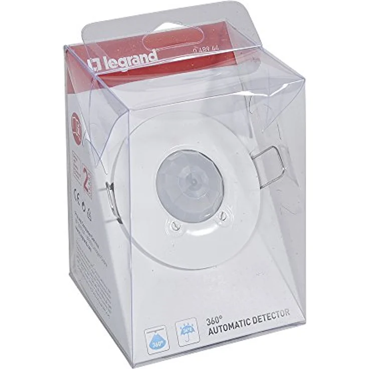 Legrand, Infrarot Decken-Bewegungsmelder für den Innenbereich, 360° Arbeitsfeld, Reichweite bis 8m, einstellbare Umgebungshelligkeit, IP41, Unterputz Deckenmontage, 048944 – Bild 3