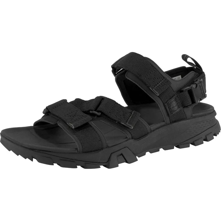 Timberland GARRISON TRAIL BACKSTRAP SANDAL, Sicherheitssandale mit EVA-Sohle, Textil Obermaterial, Gummi-Sohle, Herren, schwarz