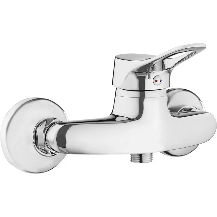 TRIZERATOP Duscharmatur Wand-Mischer Einhebel Chrom, Durchflussklasse S, 40 mm Kartusche