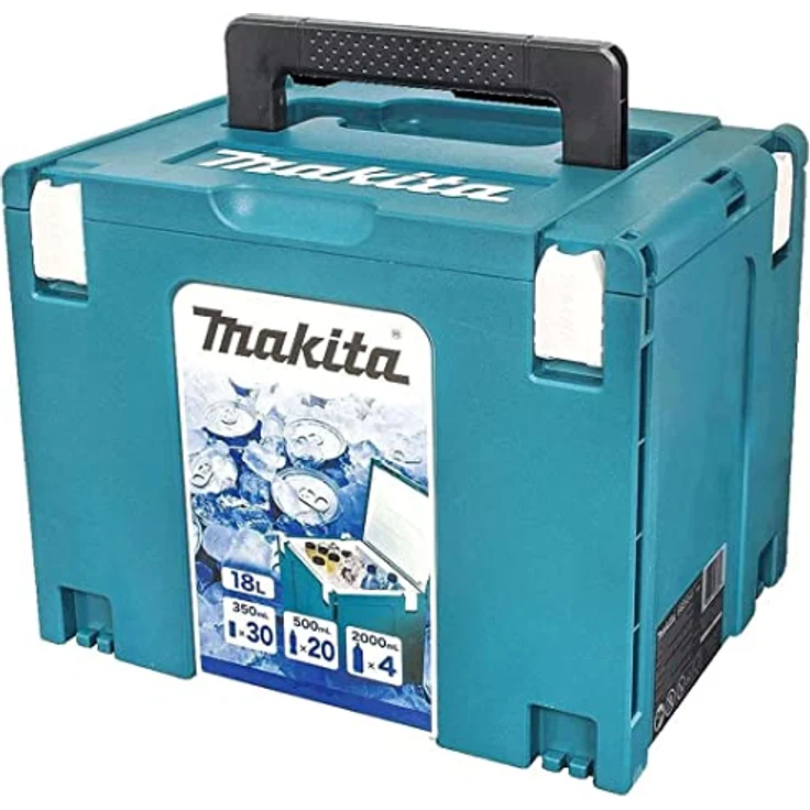 Makita Makpac 4 System Koffer Cool Case Kühlbox 18 Liter Volumen mit Isolierauskleidung 198253-4 – Bild 2
