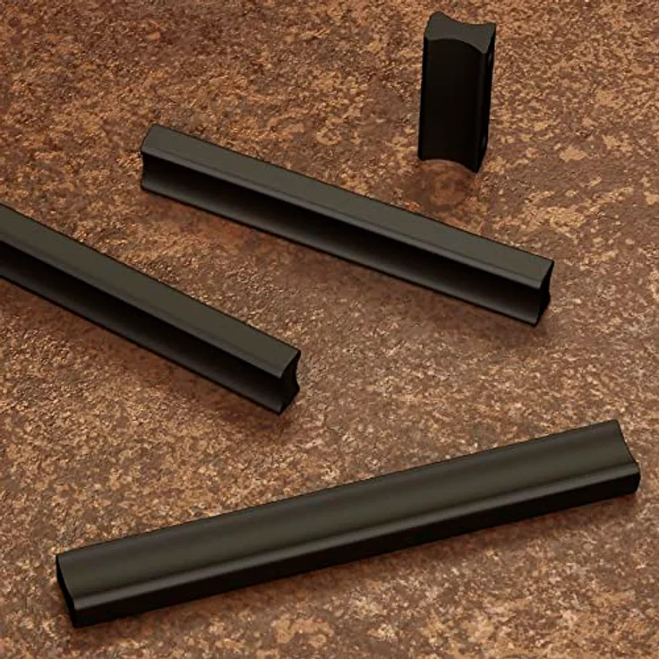 SO-TECH Griffleiste STOCKHOLM BA 320 mm, schwarz eloxiert aus Aluminium, inkl. M4 Schrauben – Bild 2