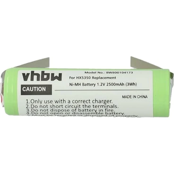 Vhbw Akku für Braun 6515, 6518, 6520, 6522, 6525, 6550, 6610, 6620, 6680, 2500mAh, 1,2V, NiMH, hochwertige Energieversorgung – Bild 3