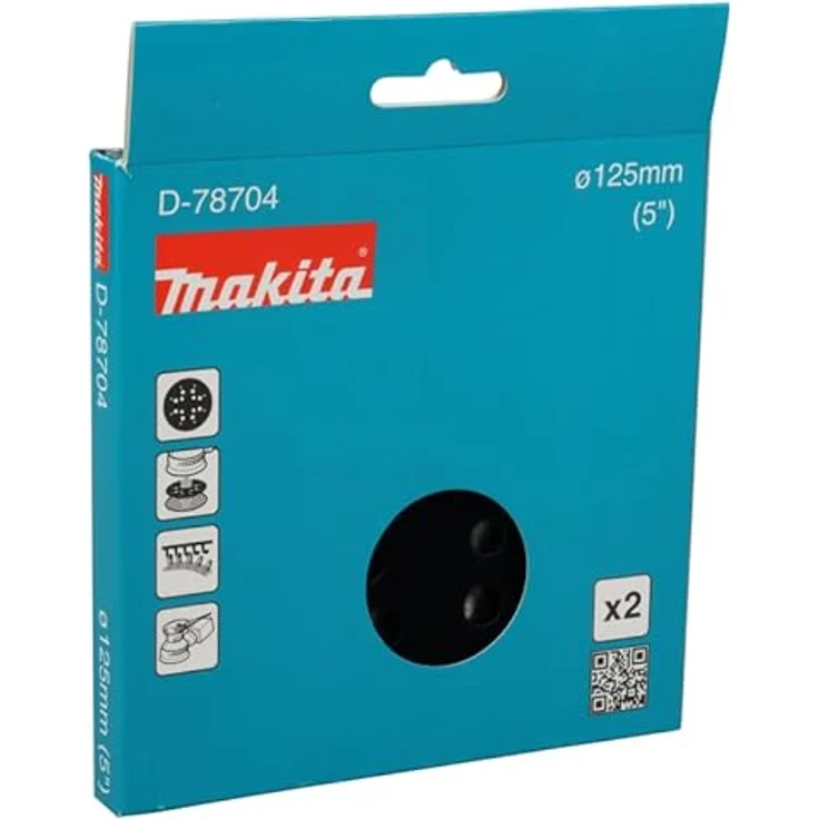 Makita Schleiftellerschutz 125mm mit Klettverschluss, robust, für Schleifmaschinen, schwarz – Bild 4